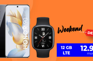 Honor 90 -512GB- & Honor Watch 4 für einmalig 33 Euro mit 12GB LTE nur 12,99 Euro monatlich