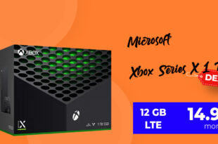 Microsoft Xbox Series X 1 TB für einmalig 33 Euro mit 12GB LTE nur 14,99 Euro monatlich