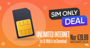 Unlimited Unbegrenzt LTE5G mit bis zu 15 Mbits im Download nur 19,99 Euro monatlich