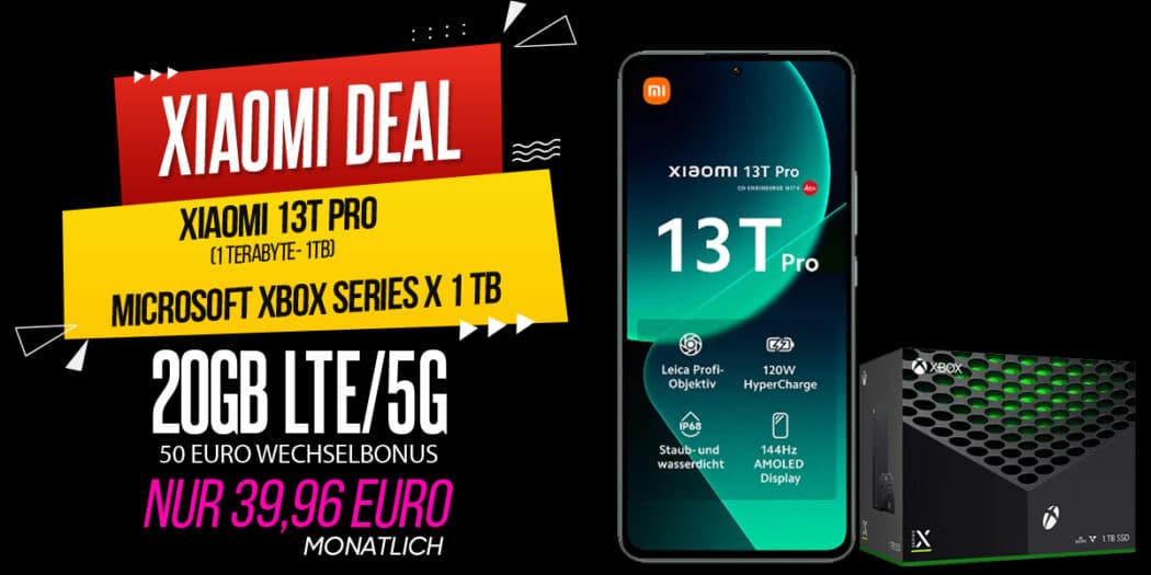 Xiaomi 13T Pro -1TB Speicherplatz- und Microsoft Xbox Series X 1 TB für ...