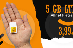 Oster Deal - 5GB LTE Allnet Flat nur 3,99 Euro monatlich - nur 1 Euro Aktivierungsgebühr