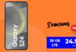 Samsung Galaxy S24 für einmalig 49 Euro mit 20GB LTE im Telekom Netz und mit 30GB LTE im o2 Telefonica Netz nur 24,99 Euro monatlich