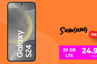Samsung Galaxy S24 für einmalig 99 Euro mit 20GB LTE und 50 Euro Wechselbonus bei Rufnummermitnahme nur 24,99 Euro monatlich