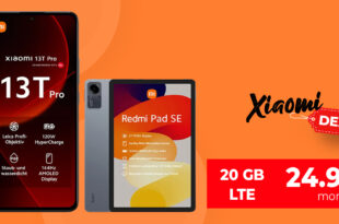 Xiaomi 13T Pro -512GB- & Xiaomi Redmi Pad SE für einmalig 79 Euro mit 20GB LTE & 50 Euro Wechselbonus bei Rufnummermitnahme nur 24,99 Euro monatlich