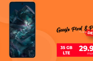 Google Pixel 8 Pro für einmalig 59 Euro mit 35GB LTE und 50 Euro Wechselbonus bei Rufnummermitnahme nur 29,99 Euro monatlich