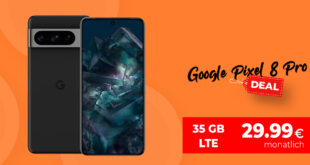 Google Pixel 8 Pro mit Trade-In Bonus (Einsendung Altgerät) für einmalig 49 Euro mit 35GB LTE und 50 Euro Wechselbonus bei Rufnummermitnahme nur 29,99 Euro monatlich