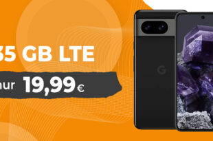 Google Pixel 8 mit Trade-In Bonus (Einsendung Altgerät) für einmalig 29 Euro mit 35GB LTE nur 19,99 Euro monatlich