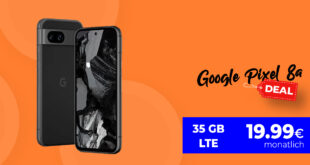Google Pixel 8a mit 150 Euro Trade-In Bonus für nur 49,99 Euro Zuzahlung - im Vodafone Netz mit 20GB LTE und im o2 Netz mit 35GB LTE nur 19,99 Euro monatlich