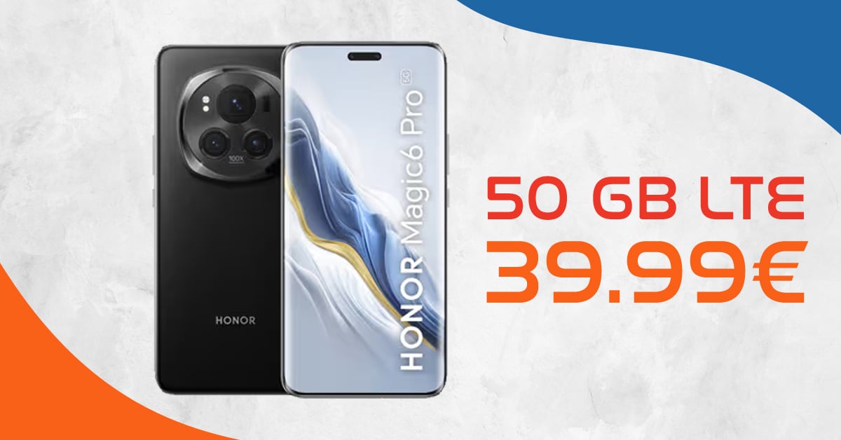 Honor Magic 6 Pro 512GB für 49,95€ Zuzahlung mit 50GB 5G/LTE und 200 Euro Wechselbonus bei