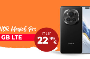 Honor Magic 6 Pro für einmalig 149 Euro mit 13GB LTE und 30 Euro Wechselbonus bei Rufnummermitnahme nur 22,99 Euro monatlich