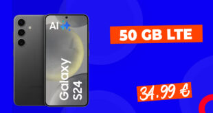 Samsung Galaxy S24 für einmalig 49,95 Euro mit 50GB 5GLTE nur 34,99 Euro monatlich