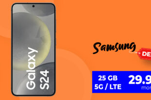 Samsung Galaxy S24 mit 35GB LTE und 50€ Wechselbonus im Vodafone Netz und im o2 Netz mit 25GB LTE5G jeweils nur 29,99 Euro monatlich