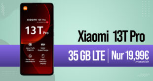 Xiaomi 13T Pro -512GB- für einmalig 49 Euro mit 35GB LTE nur 19,99 Euro monatlich
