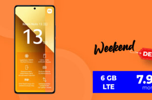 Xiaomi Redmi Note 13 -256GB- mit 6GB LTE nur 7,99 Euro monatlich