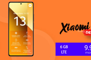 Xiaomi Redmi Note 13 für einmalig 19 Euro mit 6GB LTE nur 9,99 Euro monatlich