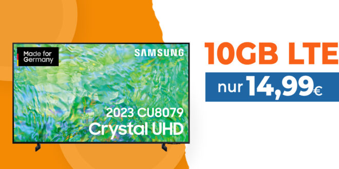 Samsung 50 Zoll TV für einmalig 13 Euro - mit 5GB 5GLTE nur 12,99 Euro - mit 10GB 5GLTE nur 14,99 Euro monatlich - kein Anschlusspreis