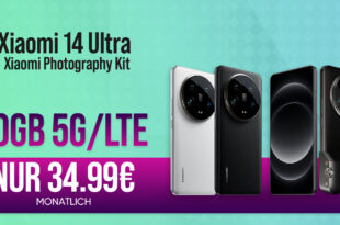 Xiaomi 14 Ultra 5G & Xiaomi Photography Kit für einmalig 49 Euro mit 40GB 5GLTE und 50 Euro Wechselbonus bei Runfnummermitnahme nur 34,99 Euro monatlich