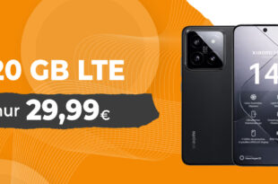 Xiaomi 14 für einmalig 79,95 Euro mit 20GB 5GLTE und 200 Euro Wechselbonus bei Rufnummermitnahme nur 29,99 Euro monatlich