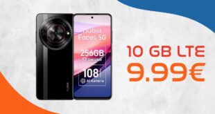 Nubia Focus 5G -256GB- mit 10GB LTE und 30 Euro Wechselbonus bei Rufnummermitnahme nur 9,99 Euro monatlich