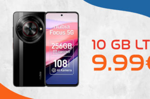 Nubia Focus 5G -256GB- mit 10GB LTE und 30 Euro Wechselbonus bei Rufnummermitnahme nur 9,99 Euro monatlich