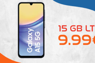 Samsung Galaxy A15 für einmalig 29 Euro mit 15GB LTE nur 9,99 Euro monatlich