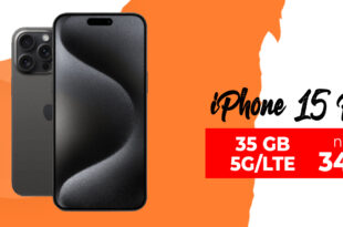 Apple iPhone 15 Pro für einmalig 359 Euro mit 35GB 5GLTE und 200 Euro Wechselbonus bei Rufnummermitnahme nur 34,99 Euro monatlich