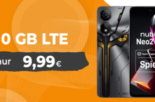 Nubia Neo 2 5G -256GB- mit 10GB LTE und 30 Euro Wechselbonus bei Rufnummermitnahme nur 9,99 Euro monatlich