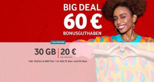 CallYa Digital Aktion – 3 x 30GB 5G/LTE & Allnet Flatrate für 12 Wochen komplett kostenlos – kein Anschlusspreis – keine Versandkosten