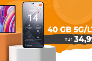 Xiaomi 14 5G -512GB- & Xiaomi Redmi Pad Pro für einmalig 19 Euro mit 40GB 5GLTE und 50 Euro Wechselbonus bei Rufnummernmitnahme nur 34,99 Euro monatlich