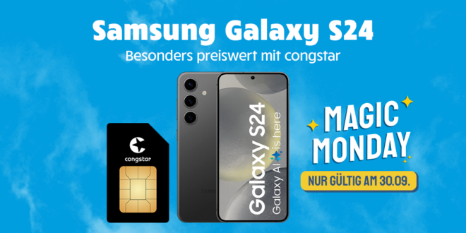 24StundenDeal - Samsung Galaxy S24 für einmalig 189 Euro mit 30GB LTE Telekom nur 22 Euro monatlich - kein Anschlusspreis