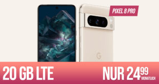 Google Pixel 8 Pro für einmalig 49 Euro mit 20GB LTE und 50 Euro Wechselbonus bei Rufnummermitnahme nur 24,99 Euro monatlich