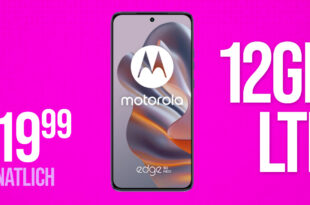 Motorola Edge 50 Neo 512GB für einmalig 99 Euro mit 12GB LTE und 150 Euro Wechselbonus bei Rufnummermitnahme nur 19,99 Euro monatlich