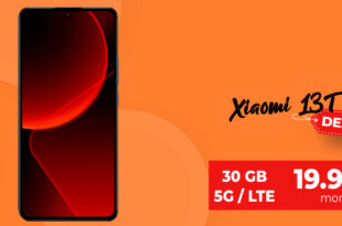 Xiaomi 13T Pro 12GB512GB für einmalig 129 Euro mit 30GB 5GLTE und 50 Euro Wechselbonus bei Rufnummermitnahme nur 19,99 Euro monatlich