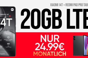 Xiaomi 14T -512GB- & Redmi Pad Pro für einmalig 79 Euro mit 20GB LTE und 50€ Wechselbonus bei Rufnummermitnahme nur 24,99 Euro monatlich