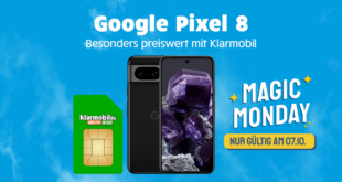 24StundenDeal - Google Pixel 8 für einmalig 119 Euro mit 20GB LTE und 150€ Rufnummerbonus bei Mitnahme der Nummer nur 19,99 Euro monatlich