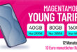 MagentaMobil Young Tarife mit doppeltem Datenvolumen und 12 Monate je 10 Euro monatlichen Rabatt