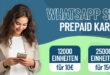 Prepaid-Tarife von WhatsApp SIM - 12000 Einheiten nur 10€ und 25000 Einheiten nur 15€ alle 4 Wochen