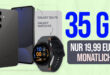 Samsung Galaxy S24 FE & Galaxy Watch FE für einmalig 79 Euro (+AG 39.99 Euro) mit 35GB 5GLTE nur 19.99 Euro monatlich