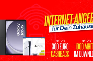 Vodafone GigaZuhause Kabel & DSL Deals mit Prämie – SONY PlayStation®5 Slim Edition – Samsung Galaxy Tab A9 Wi-Fi oder 300 Euro Cashback