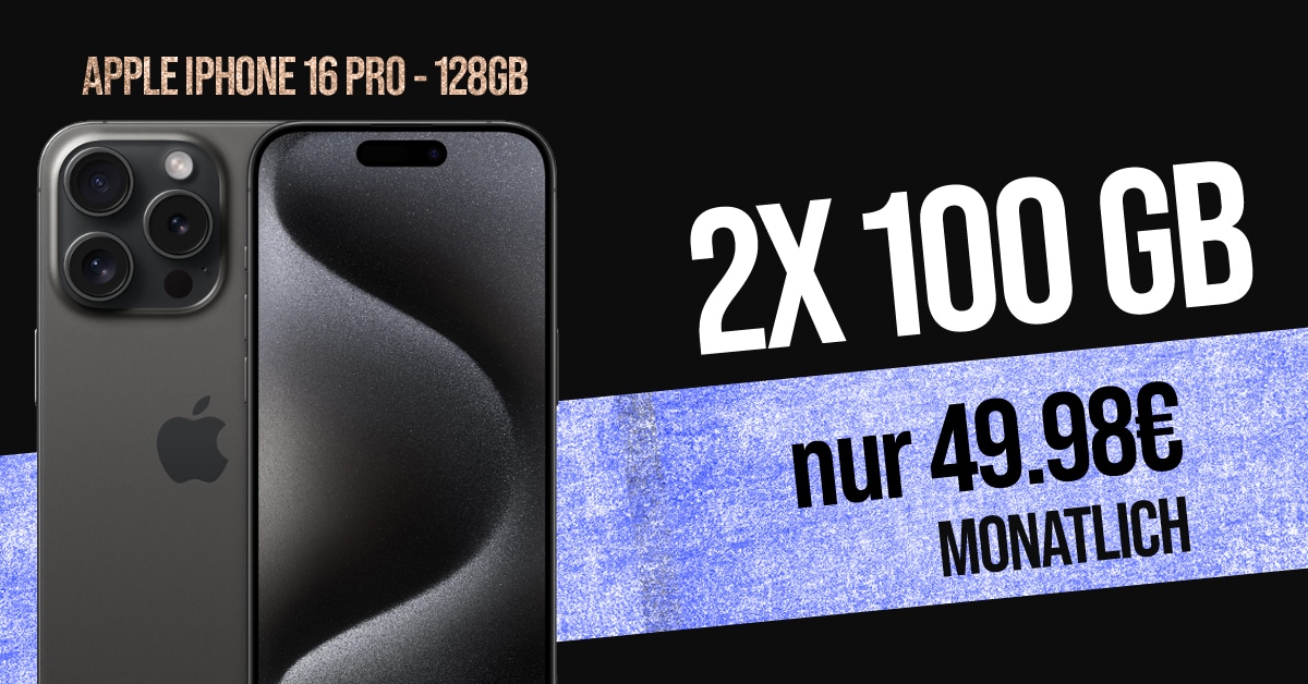 Iphone 8 Mit Vertrag 20 Euro Monatlich Apple iPhone 16 Pro für einmalig 99 Euro (+Anschlussgebühr 39.99€) mit