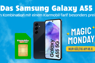 24StundenDeal - Samsung Galaxy A55 -256GB- für einmalig 1 Euro mit 20GB LTE und 150€ Bonus bei Rufnummernmitnahme nur 19.99 Euro monatlich