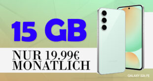 Samsung Galaxy S24 FE für einmalig 49 Euro (+AG 39.99 Euro) mit 15GB 5GLTE nur 19.99 Euro monatlich