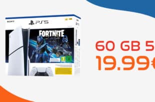 Sony PlayStation 5 PS5 Disc Edition Fortnite Cobalt Star Bundle für einmalig 99.95 Euro (+Anschlussgebühr39.99€) mit 60GB 5G nur 19.99 Euro monatlich