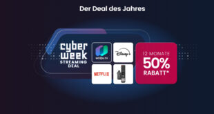 Die waipu.tv Cyberweek ist da – Spare 50% auf die besten Pakete