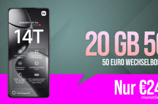 Xiaomi 14T Pro -512GB- für einmalig 29 Euro mit 20GB 5G und 50 Euro Wechselbonus bei Rufnummernmitnahme nur 24.99 Euro monatlich