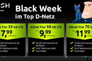 Black Week Deals im Vodafone Netz - 35GB nur 7.99€ monatlich - 50GB nur 9.99€ monatlich und 70GB nur 11.99 Euro monatlich (AP 19.99€)