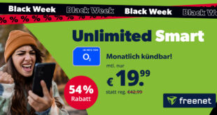 monatlich kündbar - unlimited 5G Internet-Flat mit 15 Mbit/s nur 19.99 Euro monatlich - Anschlusspreis 19.99 Euro