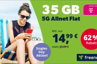 35GB Telekom Flat im 5G-Netz nur 14.99 Euro monatlich - 19.99€ Anschlusspreis