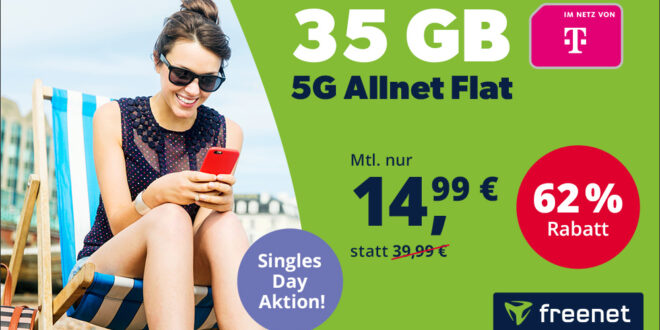 35GB Telekom Flat im 5G-Netz nur 14.99 Euro monatlich - 19.99€ Anschlusspreis