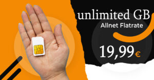 monatlich kündbar - Unlimited Unbegrenzt surfen nur 19.99 Euro monatlich - 9.99 € Bereitstellungspreis